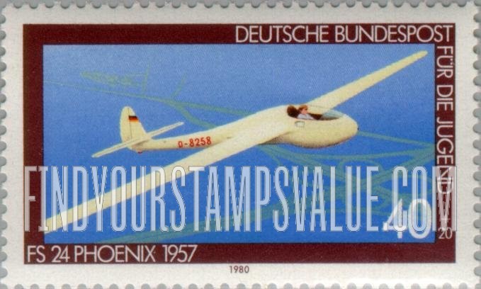 FindYourStampsValue: SEMI-POSTAL - Aviation Type of 1979: FS 24 Phoenix, 1957