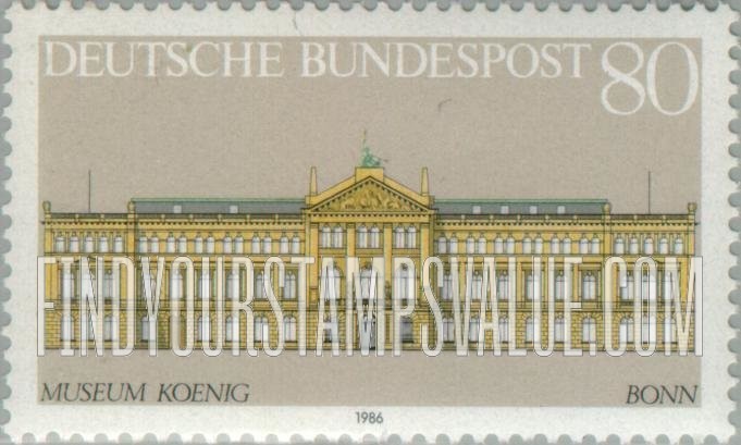 FindYourStampsValue: Historic buildings: Koening Museum, Bonn