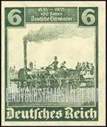 FindYourStampsValue: Centenary of Railroad in Germany - "The Eagle" Locomotive