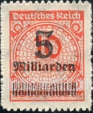 FindYourStampsValue: Numeral Value: Stamps and Types of 1923 Surcharged with New Values