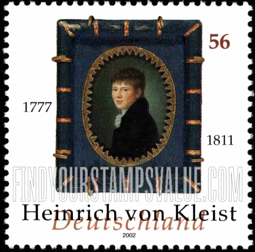 FindYourStampsValue: Heinrich von Kleist (1777-1811), Writer