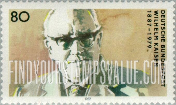 FindYourStampsValue: Wilhelm Kaisen (1887-1979), Bremen City Senate President