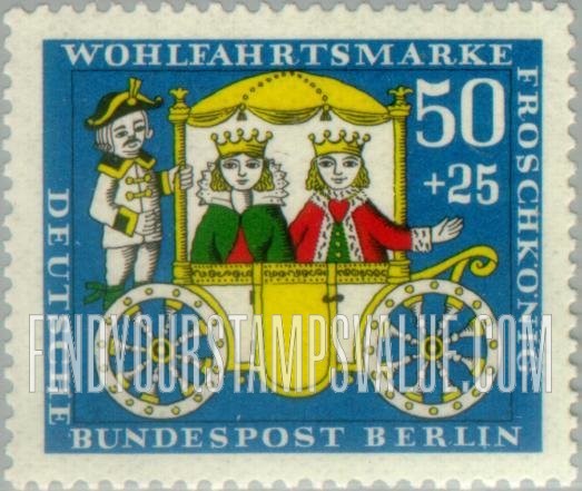 FindYourStampsValue: OCCUPATION SEMI-POSTAL - Fairy Tale Type of 1965: Various Scenes from The Princess and the Frog