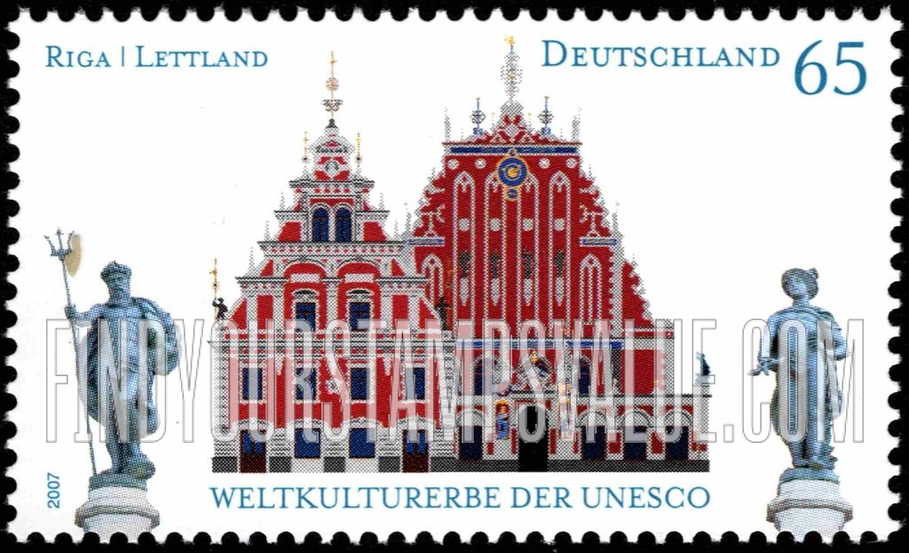 FindYourStampsValue: UNESCO World Heritage Sites: Historic Center of Riga, Latvia