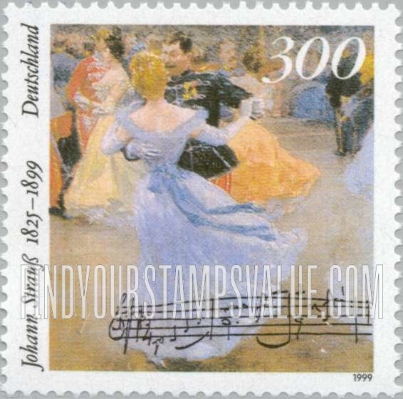 FindYourStampsValue: Johann Strauss, the Younger (1825-99)