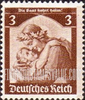 FindYourStampsValue: Return of the Saar to Germany - Germania welcoming Home the Saar