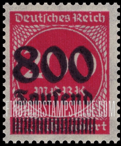 FindYourStampsValue: Numeral Value: Stamps and Types of 1922-23 Surcharged in Black