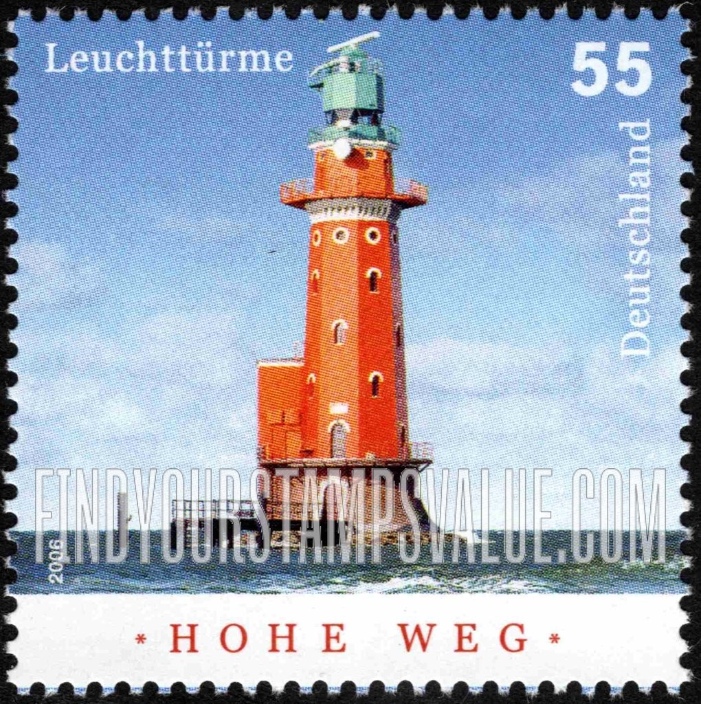 FindYourStampsValue: Lighthouses Type of 2004: Hohe Weg