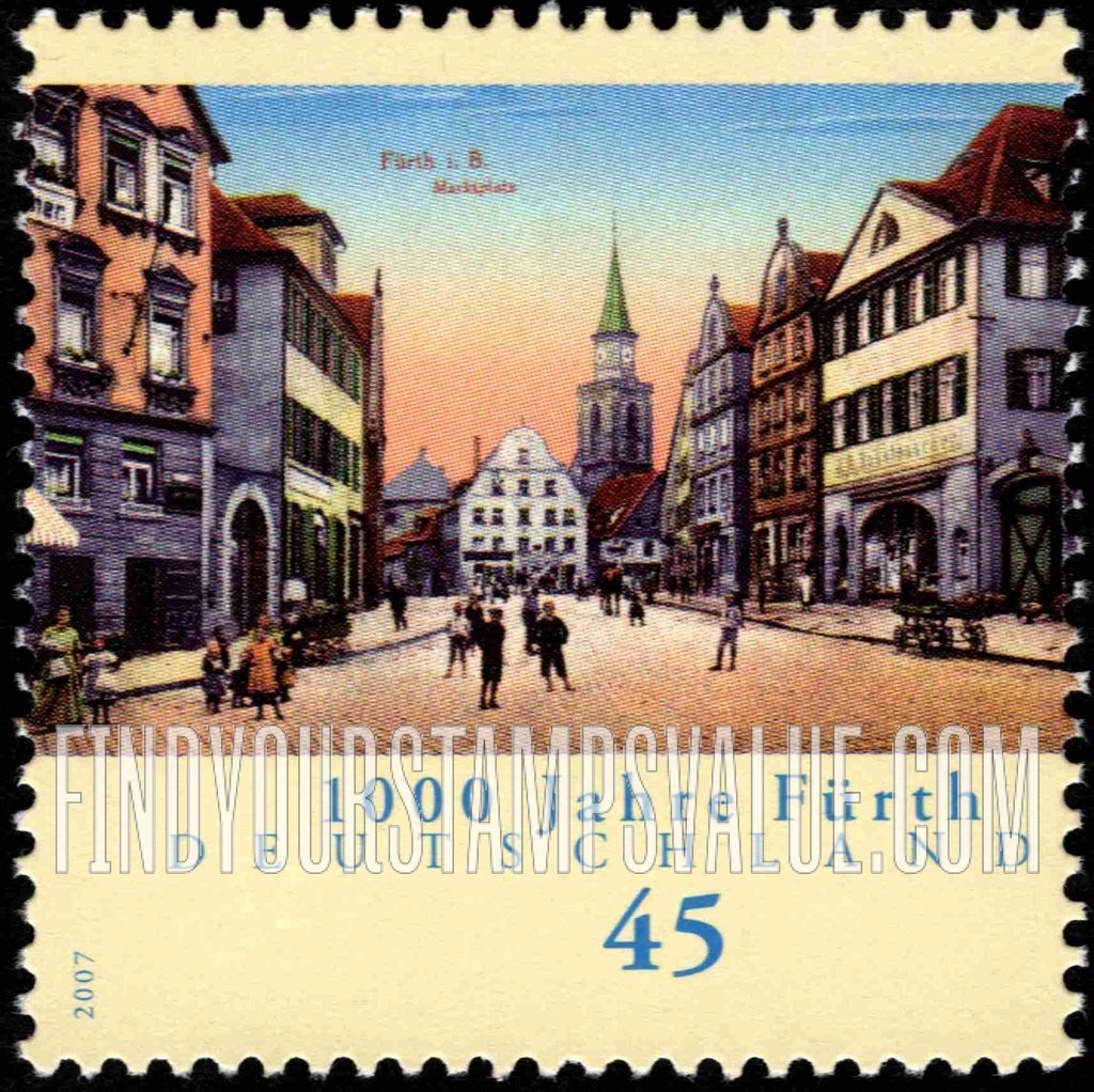 FindYourStampsValue: Fürth, 1000th Anniversary