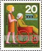 FindYourStampsValue: Voluntary Services - Nurse assisting Elderly Woman