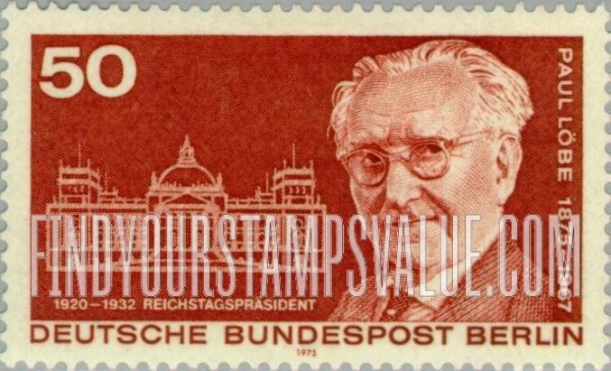 FindYourStampsValue: BERLIN - Paul Löbe and Reichstag