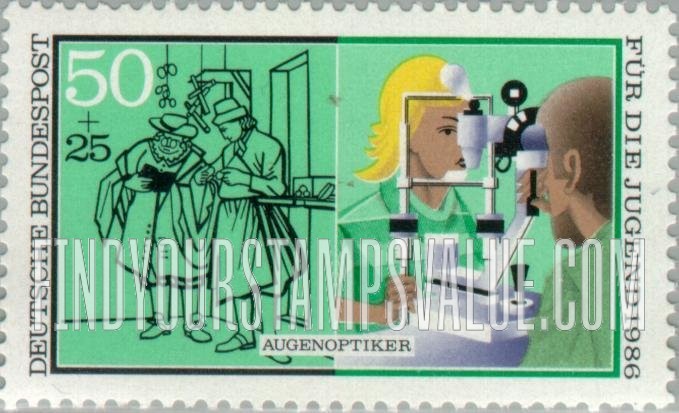 FindYourStampsValue: SEMI-POSTAL - Vocational Training: Optician