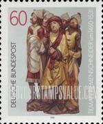 FindYourStampsValue: 450th Death Anniversary of Tilman Riemenschneider - Altar Figures