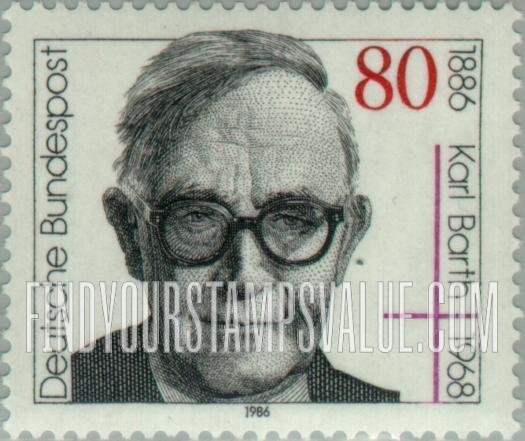 FindYourStampsValue: Karl Barth (1886-1968), Protestant Theologian