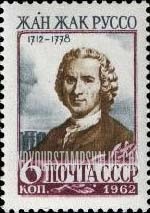 FindYourStampsValue: Russia: USSR - 250th Birth Anniversary of Jean Jacques Rousseau, French Writer