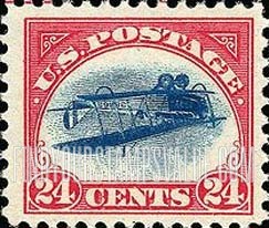 FindYourStampsValue: Air Post: CURTISS JENNY - Inverted