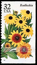 FindYourStampsValue: GARDEN FLOWERS - Rudbeckia, booklet stamp