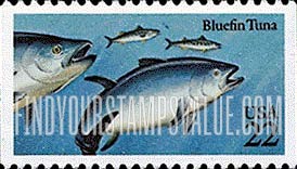 FindYourStampsValue: FISH - Bluefin tuna, Booklet Stamp