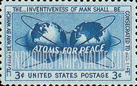 FindYourStampsValue: ATOMS FOR PEACE