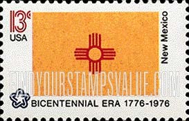 FindYourStampsValue: STATE FLAGS - New Mexico