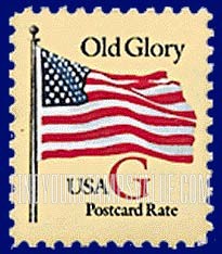FindYourStampsValue: RED "G" AND FLAG