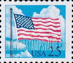 FindYourStampsValue: FLAG AND CLOUDS