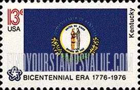 FindYourStampsValue: STATE FLAGS - Kentucky