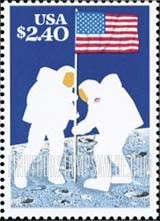 FindYourStampsValue: MOON LANDING, 20th ANNIVERSARY