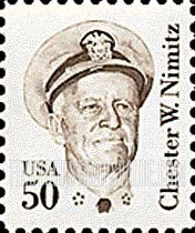 FindYourStampsValue: CHESTER W. NIMITZ - Great Americans