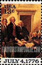 FindYourStampsValue: DECLARATION OF INDEPENDENCE - American Bicentennial