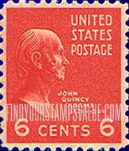 FindYourStampsValue: PRESIDENTIAL ISSUE - John Quincy Adams