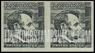 FindYourStampsValue: ABRAHAM LINCOLN, Coil Stamp - Prominent Americans