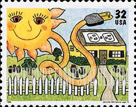 FindYourStampsValue: EARTH DAY - Solar energy