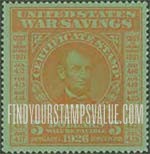 FindYourStampsValue: WAR SAVINGS - Abraham Lincoln