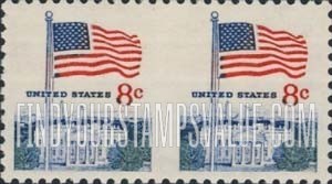 FindYourStampsValue: FLAG AND WHITE HOUSE