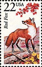 FindYourStampsValue: RED FOX - North American Wildlife