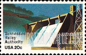 FindYourStampsValue: TENNESSEE VALLEY AUTHORITY - Norris hydroelectric dam