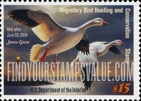 FindYourStampsValue: SNOW GEESE