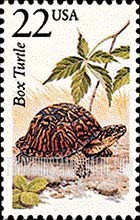 FindYourStampsValue: BOX TURTLE - North American Wildlife
