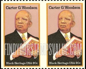 FindYourStampsValue: CARTER G. WOODSON - Black Heritage