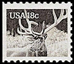 FindYourStampsValue: AMERICAN WILDLIFE - Elk (wapiti), booklet stamp