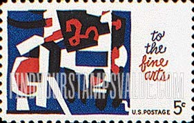 FindYourStampsValue: FINE ARTS - Abstract by Stuart Davis