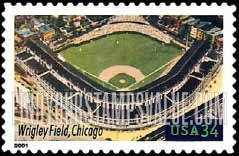FindYourStampsValue: LEGENDARY PLAYING FIELDS - Wrigley Field, Self-Adhesive stamp