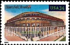 FindYourStampsValue: LEGENDARY PLAYING FIELDS - Ebbets Field, Self-Adhesive stamp