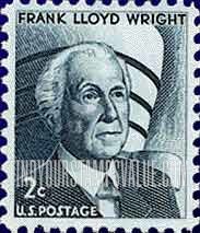 FindYourStampsValue: FRANK LLOYD WRIGHT - Prominent Americans