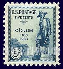 FindYourStampsValue: STATUE OF GEN. TADEUSZ KOSCIUSZKO