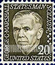 FindYourStampsValue: GEORGE C. MARSHALL - Prominent Americans