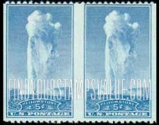 FindYourStampsValue: NATIONAL PARKS - Old Faithful, Yellowstone
