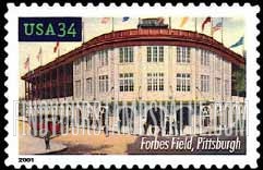 FindYourStampsValue: LEGENDARY PLAYING FIELDS - Forbes Field, Self-Adhesive stamp