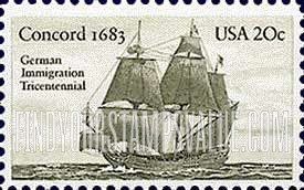 FindYourStampsValue: US-GERMANY - Concord, 1683